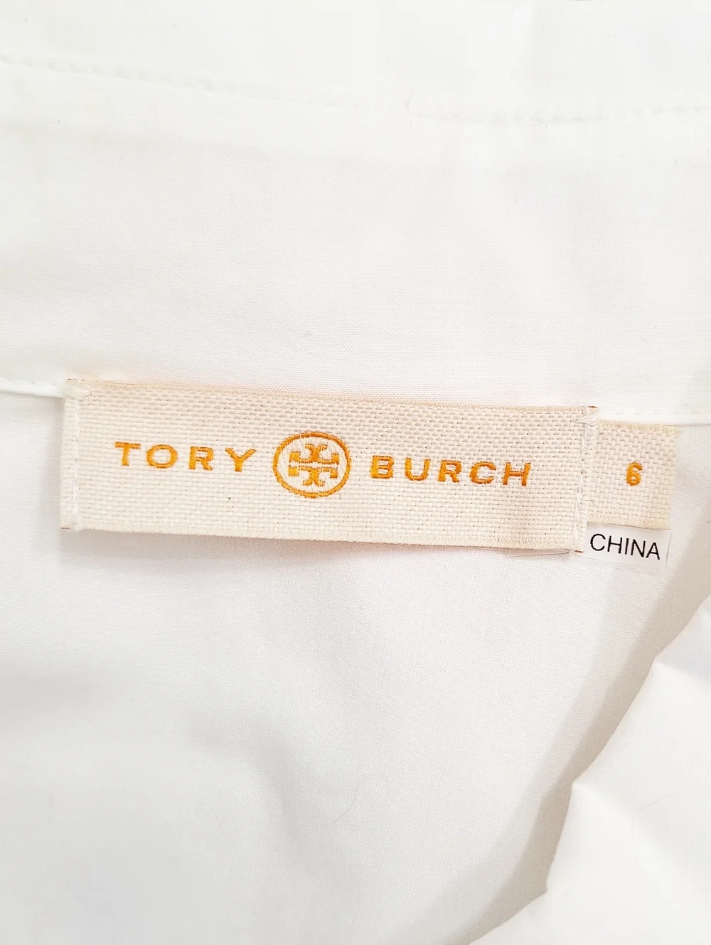 Tory Burch Cream & White Eyelet Lace Femine Button-Up Blouse Romantic Size 6